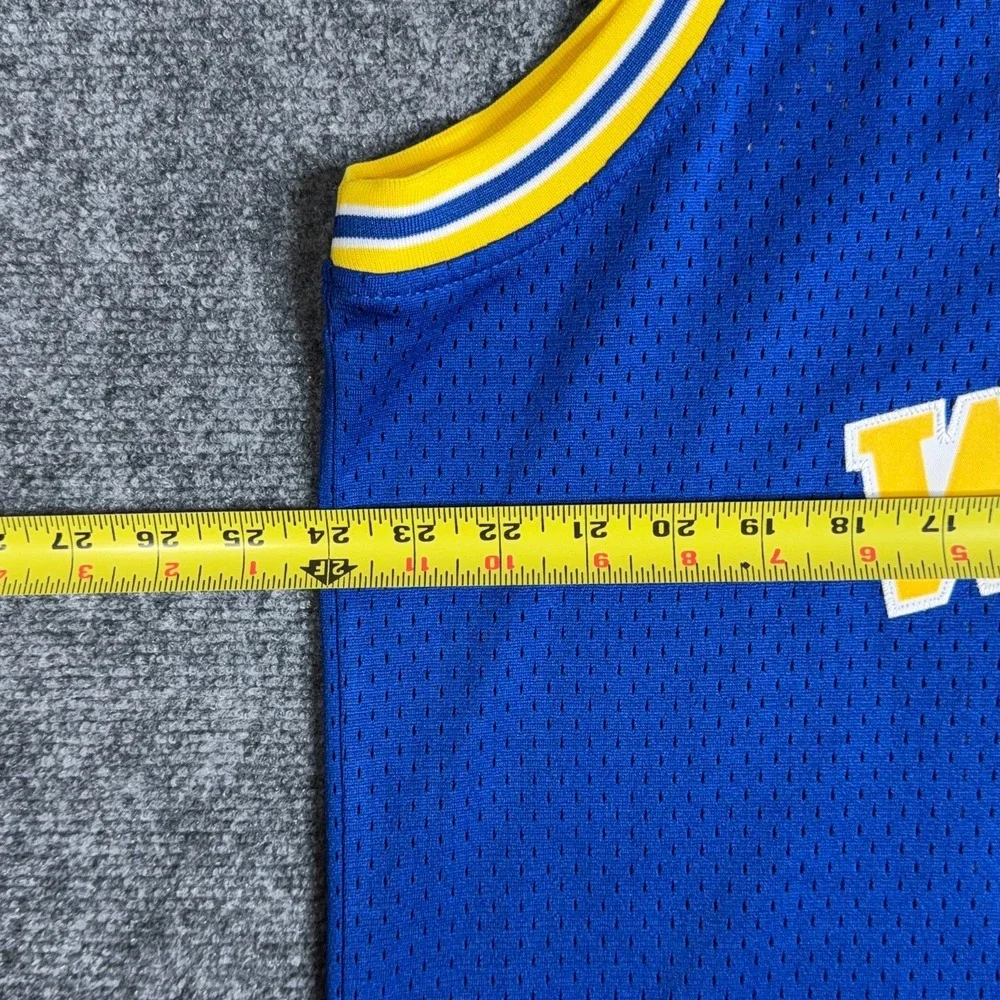 Vintage Adidas Hardwood Classics Warriors Jersey Mens XL Blue Tim Hardaway 10+2
